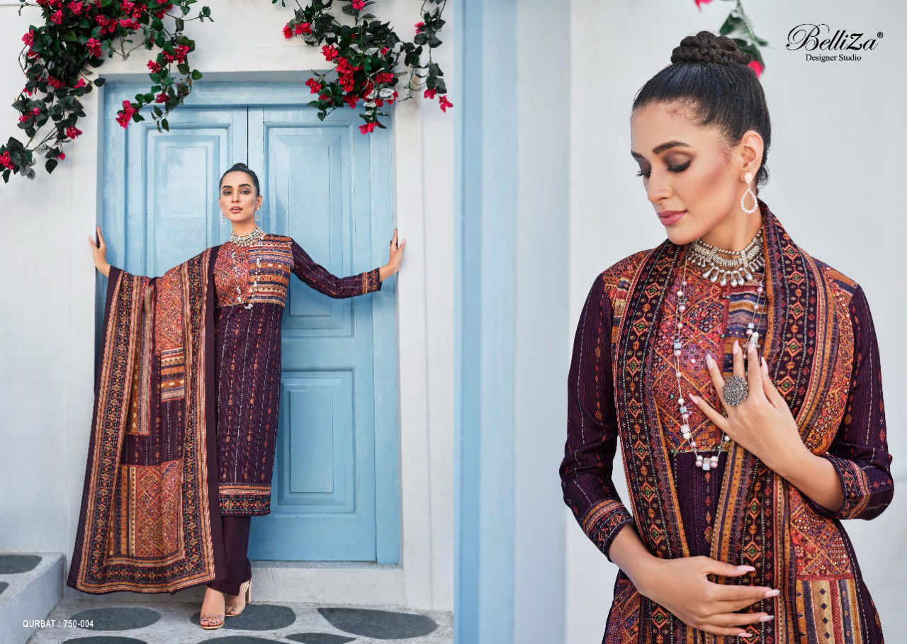 Belliza Qurbat Regular Wear Pashmina Wholesale Dress Material Collection